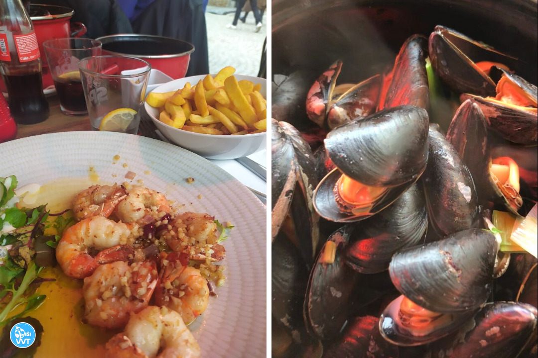 Bild von unserem Mittagessen in Brügge, Belgien