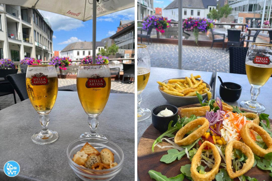 Picture of our lunch in Diest, Belgium
