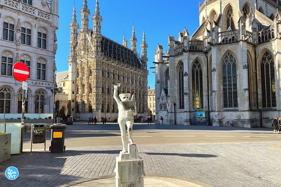 Photo of Leuven's town hall, Belgium