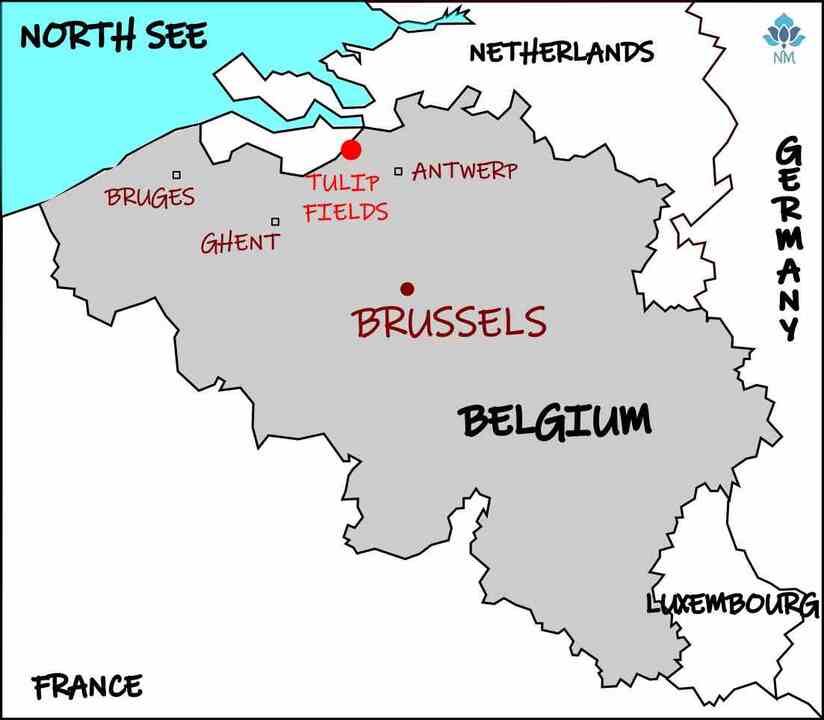 Map of Belgium