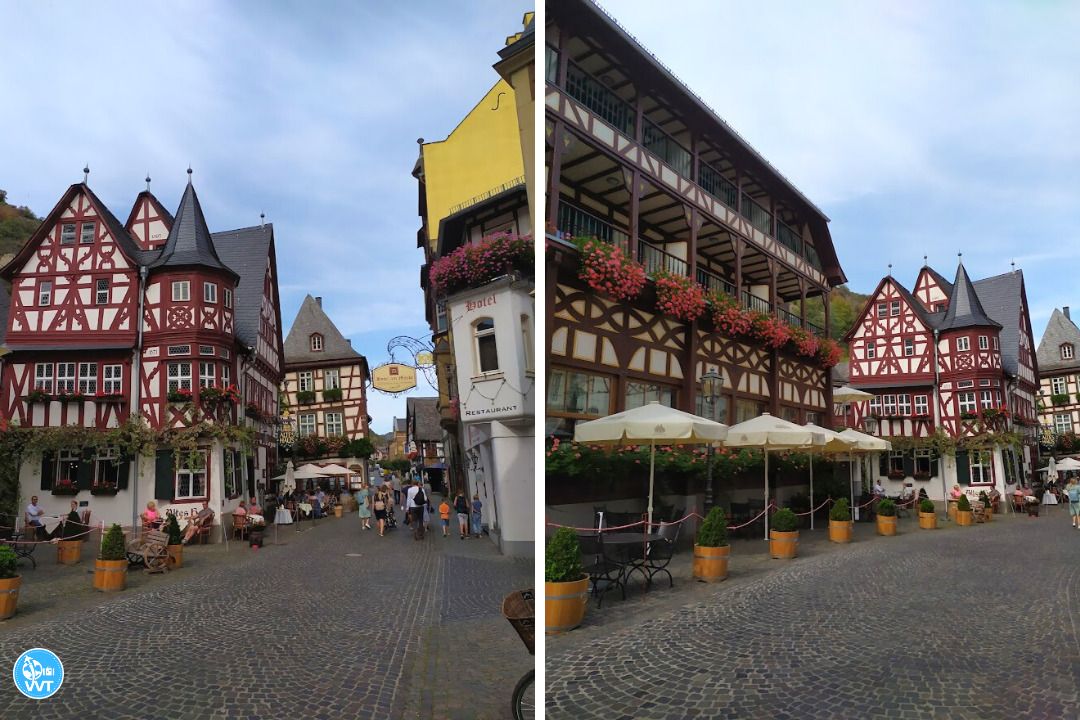 Foto van het 'Oud Huis' (Altes Haus) in Bacharach, Duitsland