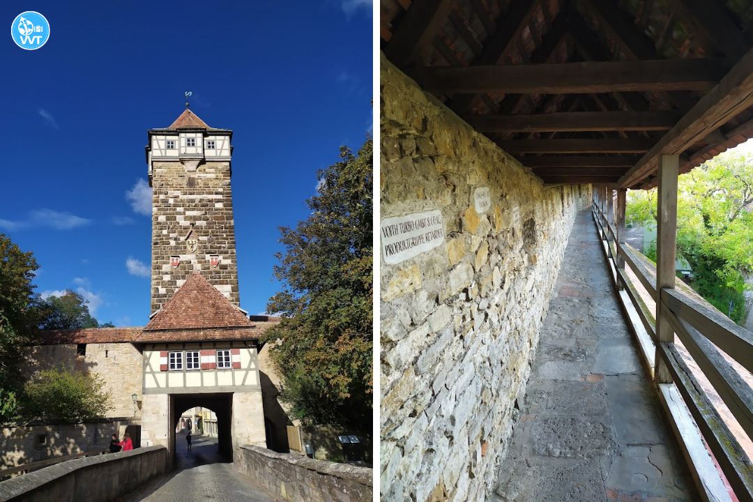 Foto de la muralla y la Puerta de Roeder en Rotemburgo, Alemania