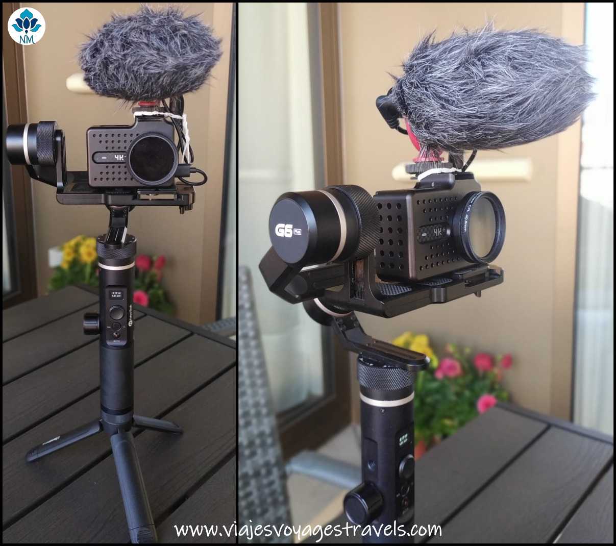 Photo of our vlogging setup